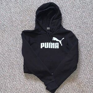 Puma Black Sweatshirt with White Emblem
